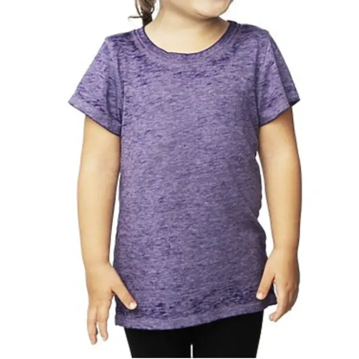 Kids Burnout Wash Short Sleeve Girls Tee | All USA Clothing