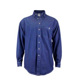 Union Line Long Sleeve Denim Work Shirt | All USA Clothing