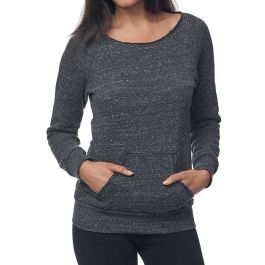 Women's Pullover Raglan Top | Fleece Long Sleeve Shirt
