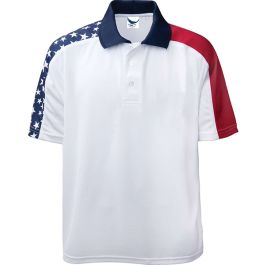 Men's Patriotic Polo Shirt with USA Flag | All USA Clothing
