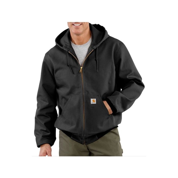 Carhartt◇DUCK ACTIVE JACKET THERMAL LINED/M/コットン/BLK/J131-BLK-