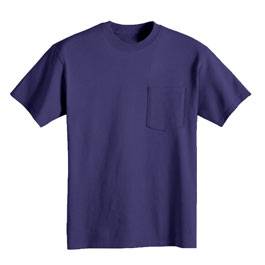 Bayside Men's Pocket Tee Shirt (Made in USA) | All USA Clothing