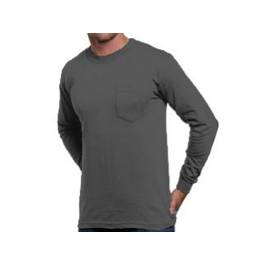 Bayside 8100 Long Sleeve Pocket T-Shirt | All USA Clothing
