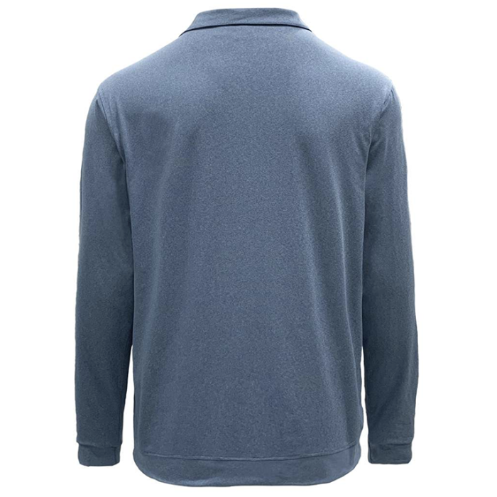 Men's Long Sleeve Quarter Zip Polo | ALL USA Clothing