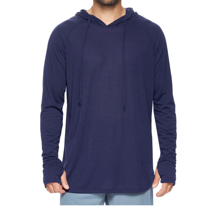 Men s Curved Hem Hoodie Curved Hem Sweatshirt