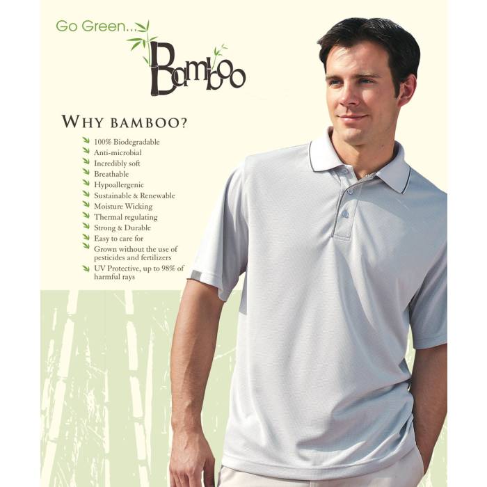 Bamboo polo shirt best sale