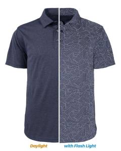 Men's Reflective Print Polo