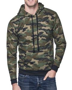 Unisex Camo Fleece Pullover Hoody 