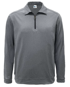 Men's Long Sleeve Quarter Zip Polo