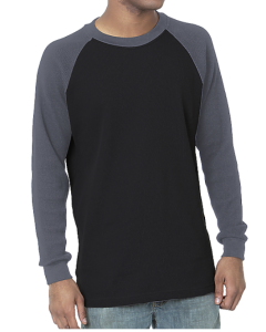 Bayside 8211 Waffle Knit Contrast Thermal