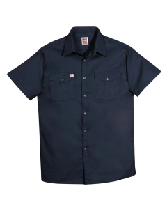 Premium Button Front Short Sleeve Work Shirt 