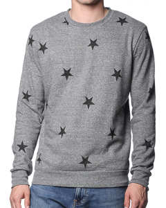 Unisex Triblend Crew Star Sweatshirt