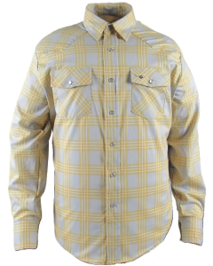 Flying R Grey/Yellow Plaid Long Sleeve
