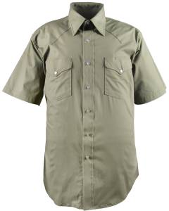 Flying R Short Sleeve Olive Shirt
