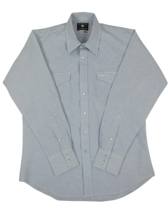 Flying R Solid Hudson LS Denim Chambray Shirt