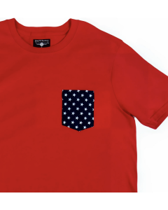 Flying R Star Pocket Print T-Shirt