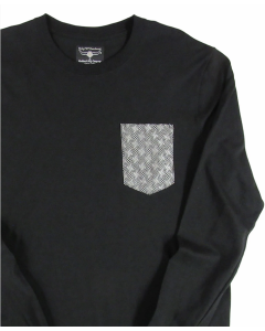 Flying R Geometric Long Sleeve Pocket Tee