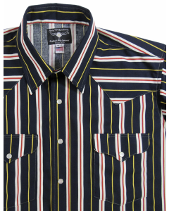 Flying R Stripe Print Shirt