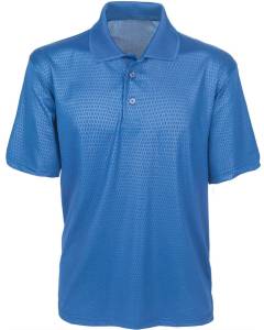 Honeycomb Embossed Polo Shirt 