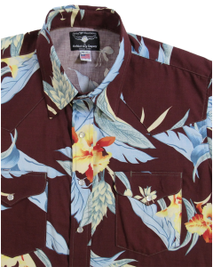 Flying R Mahogany Tropical Shirt