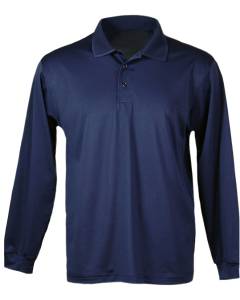 Men's Moisture Dry Long Sleeve Polo 