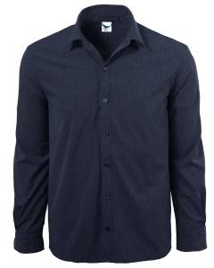 Men's Chambray Long Sleeve Button Down Shirt