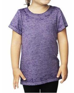 Kids Burnout Wash Short Sleeve Girls Tee 