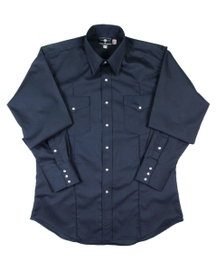 Flying R Rancher Navy Crease Long Sleeve Shirt