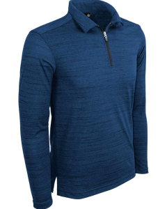 Tiger Stripe Long Sleeve Quarter Zip Polo
