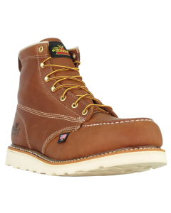 Thorogood 804-4200 American Heritage - 6″ Tobacco Safety Toe – Moc Toe Maxwear Wedge Boot 