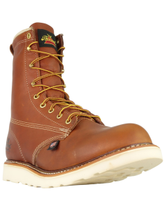Thorogood 804-4364 American Heritage – 8″ Tobacco Safety Toe - Plain Toe Maxwear Wedge 