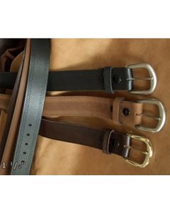 ALL USA Clothing Triple Stitch Leather Belt 