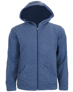 Men's Textured Hooded Full Zip Jacket