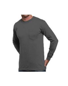 Bayside 8100 6.1 oz Long Sleeve Pocket T-Shirt 