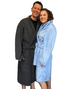 Unisex Fleece Bath Robe 
