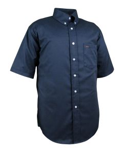 Flying R Navy Button Short Sleeve Shirt