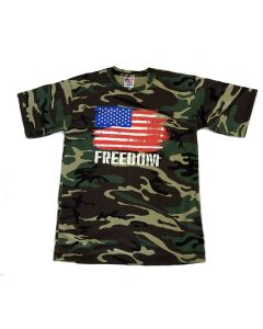 FREEDOM USA Flag Camo T-Shirt 
