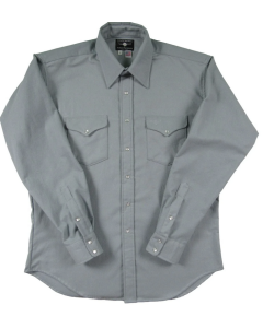 Solid Long Sleeve Steel Grey Flannel