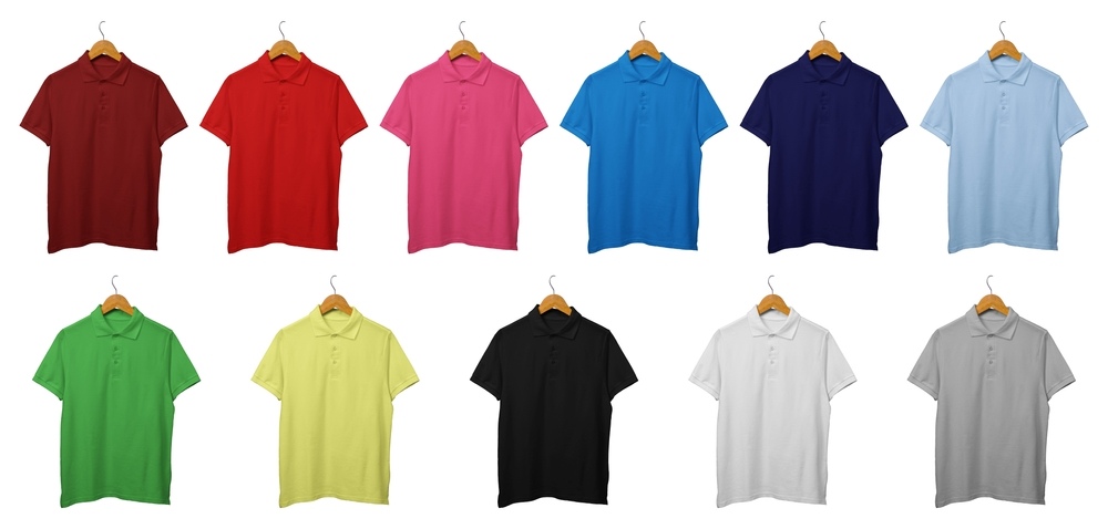 Colorful polo shirts 