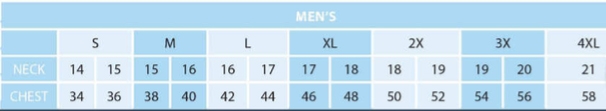Size Chart Size Chart
